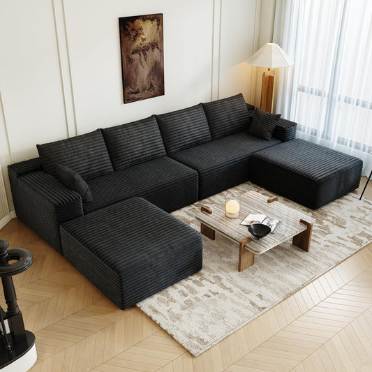 Cloud Comfort U-Shaped Sofa